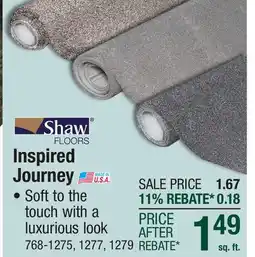 Menards Inspired Journey offer