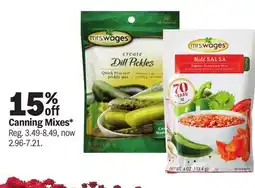 Meijer Canning Mixes offer