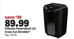 Meijer Fellowes Powershred 11C Cross-Cut Shredder offer