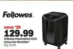 Meijer Fellowes Powershred 12CS Cross-Cut Shredder offer