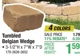 Menards Tumbled Belgian Wedge offer