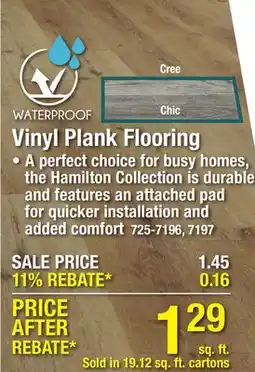 Menards Vinyl Plank Flooring offer