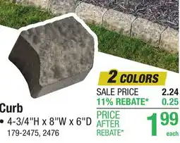Menards Curb offer