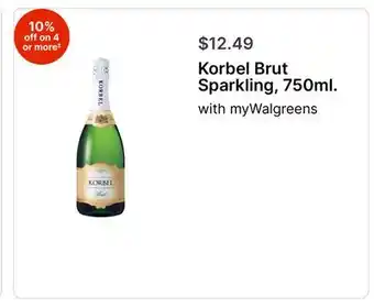 Walgreens Korbel Brut Sparkling offer