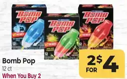Tony’s Fresh Market Bomb Pop offer