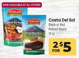 Tony’s Fresh Market Costa Del Sol Black or Red Refried Beans offer
