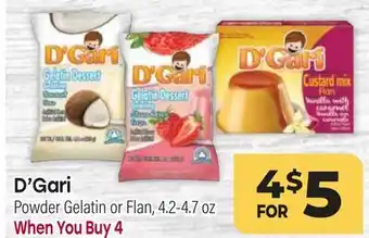 Tony’s Fresh Market D'Gari Powder Gelatin or Flan offer
