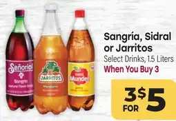 Tony’s Fresh Market Sangría, Sidral or Jarritos offer