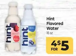 Tony’s Fresh Market Hint Flavored Water offer