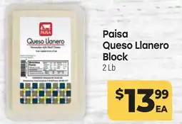 Tony’s Fresh Market Paisa Queso Llanero Block offer