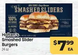 Tony’s Fresh Market Holten's Smashed Slider Burgers offer