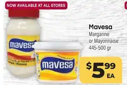 Tony’s Fresh Market Mavesa Margarine or Mayonnaise offer