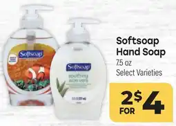 Tony’s Fresh Market Softsoap Hand Soap offer