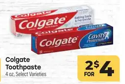 Tony’s Fresh Market Colgate Toothpaste offer