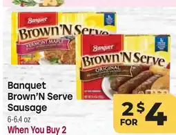 Tony’s Fresh Market Banquet Brown'N Serve Sausage offer