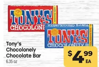 Tony’s Fresh Market Tony's Chocolonely Chocolate Bar offer