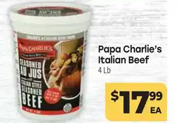 Tony’s Fresh Market Papa Charlie's Italian Beef offer