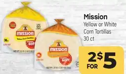Tony’s Fresh Market Mission Yellow or White Corn Tortillas offer