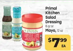 Tony’s Fresh Market Primal Kitchen Salad Dressing 8oz or Mayo, 12 oz offer