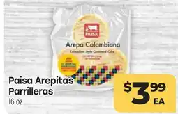 Tony’s Fresh Market Paisa Arepitas Parrilleras offer