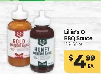 Tony’s Fresh Market Lillie's Q BBQ Sauce offer