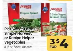 Tony’s Fresh Market PictSweet Farms Simple Harvest or Recipe Helper Vegetables offer