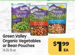 Tony’s Fresh Market Green Valley Organic Vegetables or Bean Pouches offer