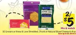 Winn Dixie SE Grocers or Know & Love Cheese offer