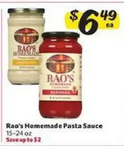 Winn Dixie Rao's Homemade Pasta Sauce offer