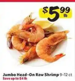 Winn Dixie Jumbo Head-On Raw Shrimp offer