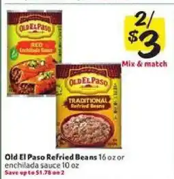 Winn Dixie Old El Paso Refried Beans offer