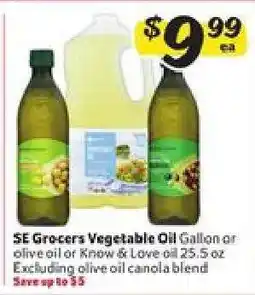 Winn Dixie SE Grocers Vegetable Oil offer