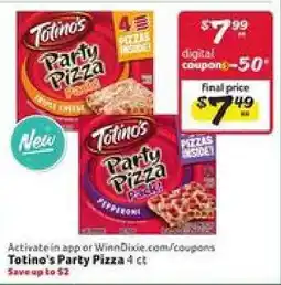 Winn Dixie Totino's Party Pizza offer