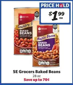 Winn Dixie SE Grocers Baked Beans offer
