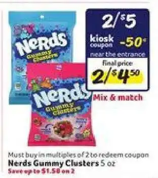 Winn Dixie Nerds Gummy Clusters offer