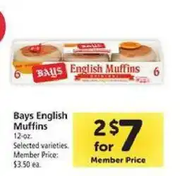 Safeway Bays English Muffins offer