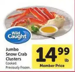 Safeway Jumbo Snow Crab Clusters offer