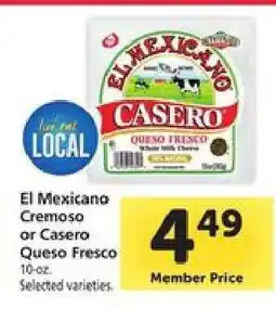 Safeway El Mexicano Cremoso or Casero Queso Fresco offer