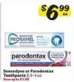 Winn Dixie Sensodyne or parodontax Toothpaste offer
