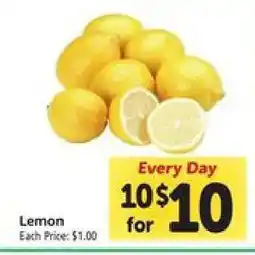 Safeway Lemon offer