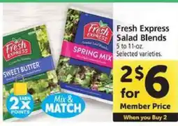 Safeway Fresh Express Salad Blends offer