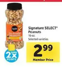 Safeway Signature Select Peanuts offer