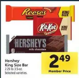 Safeway Hershey King Size Bar offer