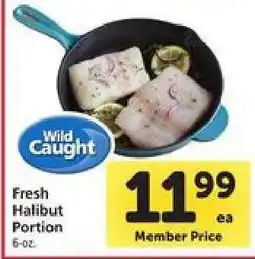 Safeway Fresh Halibut Portion offer