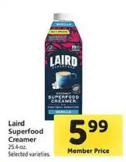 Safeway Laird Superfood Creamer offer