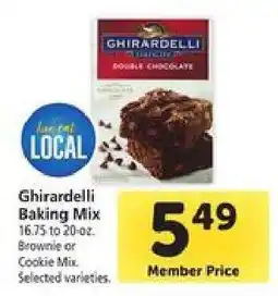Safeway Ghirardelli Baking Mix offer