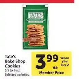 Safeway Tate's Bake Shop Cookies offer