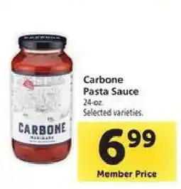 Safeway Carbone Pasta Sauce offer