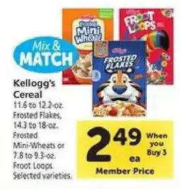 Safeway Kellogg's Cereal offer
