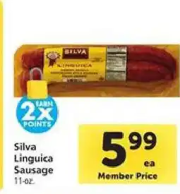 Safeway Silva Linguica Sausage offer